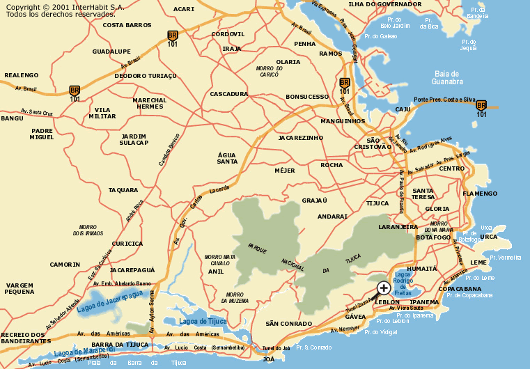 rio de janeiro region map